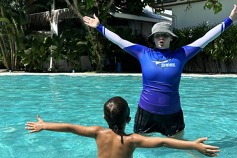 Health swimming for kids