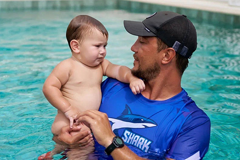 Swimming with infants